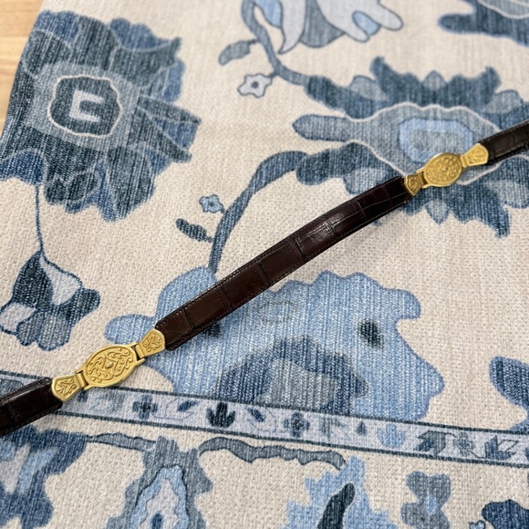 Fossil Genuine Leather Gold Western Concho Belt Small - Picture 5 of 7